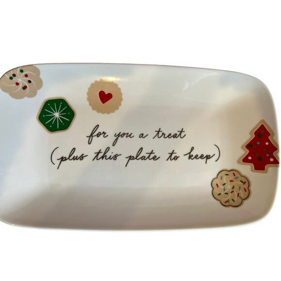 Kate Spade Lenox Holiday Giving Time Cookie Plate - Picture 2 of 8